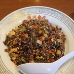 ゆかわ食堂 - 黒米炒飯(黒米入玄米炒飯)