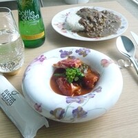 ビストロカラト - オマール海老のビスク 2600yen カレーライス(ライス付) 800yen ボトルグリーン 800yen ビストロカラト - オマール海老のビスク 2600yen カレーライス(ライス付) 800yen ボトルグリーン 800yen