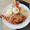 Miraju - 料理写真:中ジャンボ海老フライとポークソテー