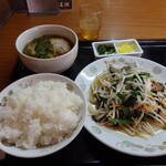 餃子の王将 - ニラレバ炒めセット