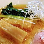 中華そば 深緑 - 中華そば 深緑　太メンマ、青菜