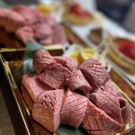 個室型焼肉　鞍牟 - 贅沢厚切り牛タン3人前。