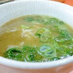 ふく利 - チャーハンについてくるスープ