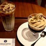 トラジャコーヒー - 20210125コーヒーゼリーフロート＆アイスカフェラテ