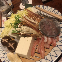 かに道楽 新宿本店 - 蟹しゃぶ。