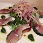 １人の下見訪問時＝サバのマリネ