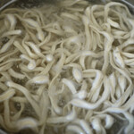 ラーメンエース - 麺茹で中