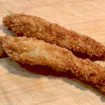 森のハンバーグ工房 ゆみさんち - 【調理済】チキンカツ。スティックタイプのささみカツです。