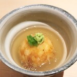 新ばし 星野 - 百合根で包んだ鴨饅頭