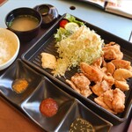 Asahi Biruen Shiroishi Hamanasukan - 鶏からあげ定食