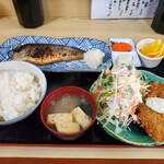 Minato Tei - さばの塩焼きカキフライ 1620円