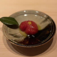 わたなべ - 京人参葛餅 東京レモンとオリーブオイル