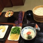 丸亀製麺 - 家族4人で注文して計2,220円 (2021.02.11)