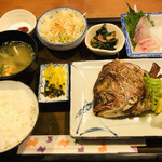 てら田 - ⚫︎鯛のかぶと塩焼定食＝７００円 税込