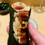 鮨 由う - ・鰻の手巻き