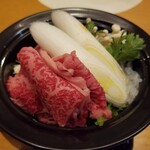 日本料理 村上 - 『懐石コース』◆「鍋物」 ◇牛すき焼鍋