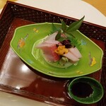 日本料理 村上 - 『懐石コース』◆「お造り」 ◇真そい◇金目鯛◇ぶり◇雲丹
