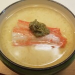 日本料理 村上 - 『懐石コース』◆「蒸し物」 ◇ずわい蟹の茶碗蒸し