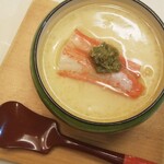 日本料理 村上 - 『懐石コース』◆「蒸し物」 ◇ずわい蟹の茶碗蒸し
