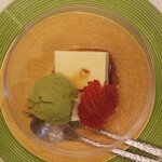日本料理 村上 - 『懐石コース』◆「デザート」 自家製プリン/抹茶アイス/苺