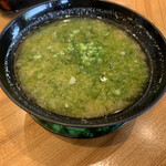 回転寿司 かね喜 - 生海苔の味噌汁