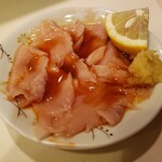 和風もつ料理 あらた - ミノ湯引き(刺身)