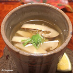 日本料理 新茶家 - 鼈と松茸の玉締め