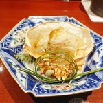 銀座 しのはら - ご飯に蟹鮟肝あんかけ
