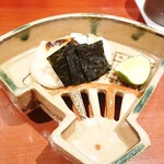 銀座 しのはら - 白子の磯辺焼き