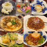 麺や 文左 - 2021年2月。郷土料理と麺づくしコース3000円。