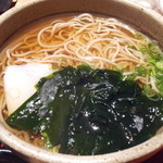 割烹そば神田 - 【ランチ】ワカメたっぷりの温かいお蕎麦にしました♪