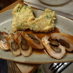 辻肉店 - 鶏肉の八幡巻きとポテトサラダ