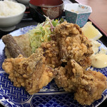 和食処 じなん坊 - ランチメニュー とりのから揚げ 990円