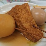 多田屋 - おでん 玉子、厚揚げ、じゃがいも 各140円