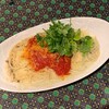 サンガム - トマトチーズグリーンカレーのパスタ