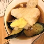 Tachinomibampaiya - 210211木　東京　立呑み晩杯屋 十条店　なすと餅の揚げ出し180円