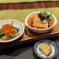 中華旬彩 森本 - よだれ鶏のたれ、持って帰りたいw