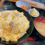 Inakanodaidokoro Zeroichi - 奥久慈軍鶏 塩 親子丼 1200円 税抜