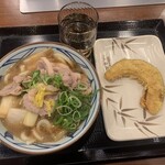 丸亀製麺 - 鴨ねぎうどん、かぼちゃ天【2021.2】