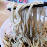ラーメン おこじょ - ゴワゴワのオーション麺