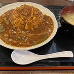 麻布 和たま - あっさり炒飯に濃厚餡。野菜たっぷりの溶き卵スープが良いインターバル