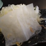 とんかつ成蔵 - とんかつとキャベツの仕切