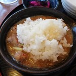 Teppanyaki Horumon Hyouroku - ご飯を投入