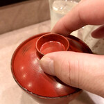鮨処 多田 - しじみの味噌汁を開けるの巻