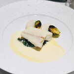 レストラン ラフィナージュ - 青森県産平目のヴァプール　ソースヴァンジョーヌ