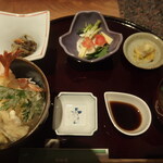 Saijiki Oohara - ランチ；海老と野菜天丼