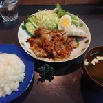 あき - 豚の生姜焼き定食800円