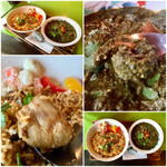 スプーンソング - 【2020年12月24日(木)】サグプラウン(ほうれん草ベースのエビ)とチキンビリヤニセット