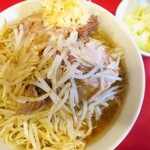 ラーメン二郎 - ラーメン小＋ニンニク多め＋白ネギ
