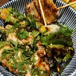 くいどころバー箸○ - 箸○の焼き鳥丼